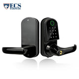 ECS HARDWARE - S210BL-F Smart Door Lock with Fingerprint Reader and Levers