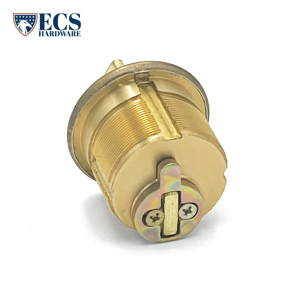 ECS HARDWARE - Durable Premium Thumb Turn Mortise Cylinder - 1" US3 Polished Brass