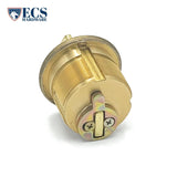 ECS HARDWARE - Durable Premium Thumb Turn Mortise Cylinder - 1" US3 Polished Brass