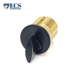 ECS HARDWARE - Durable Premium Thumb Turn Mortise Cylinder - 1-1/2" 10B Oil Rubbed Bronze / Black