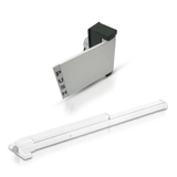 ECS HARDWARE - Non-handed Panic Exit Device Push Bar and Extruded Aluminum Left Handed Paddle-Lever