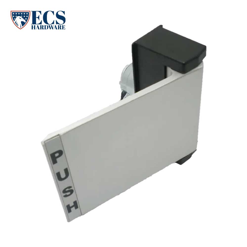 ECS HARDWARE - Non-handed Panic Exit Device Push Bar and Extruded Aluminum Left Handed Paddle-Lever