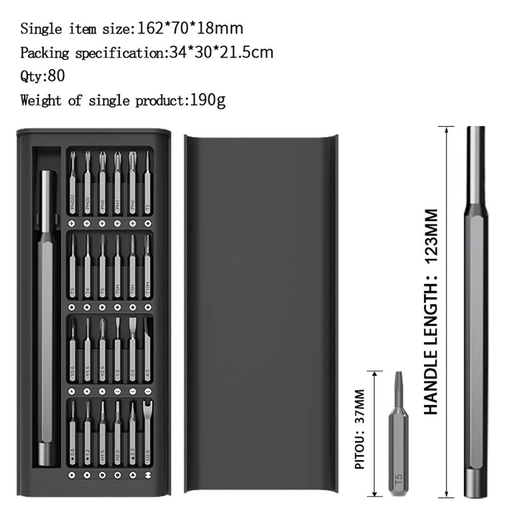 ECS TOOLS - MT-M025 - Magnetic Screwdriver - 25 in 1 Double-Sided Screwdriver Set