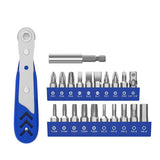 ECS TOOLS - MT-RW0221 - 22 in 1 Ratchet Wrench Set with 20 Chrome Vanadium Steel Bits