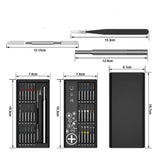 ECS TOOLS - MT-T0391 - Magnetic Screwdriver - 39 in 1 Detachable Mini Screwdriver Set