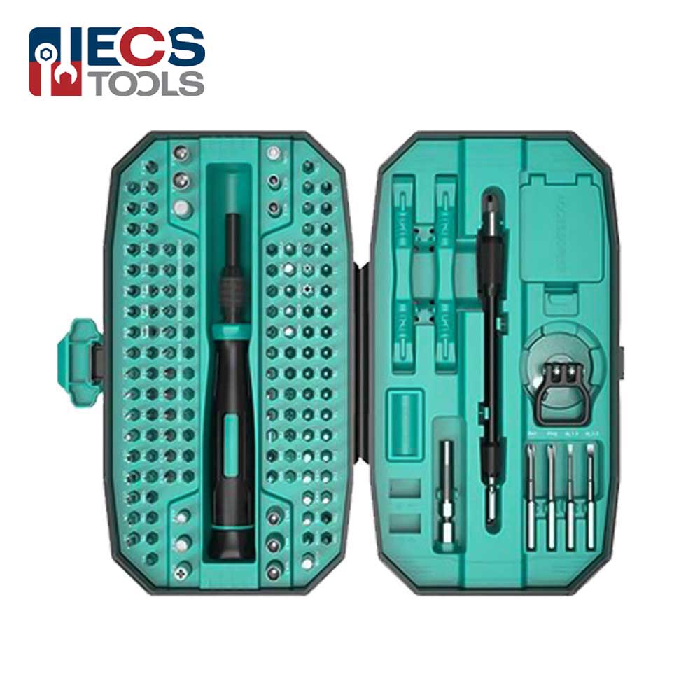 ECS TOOLS - MT-T152 - 152 in 1 Magnetic Precision Screwdriver Sets with Flexible Shaft Extension Rod