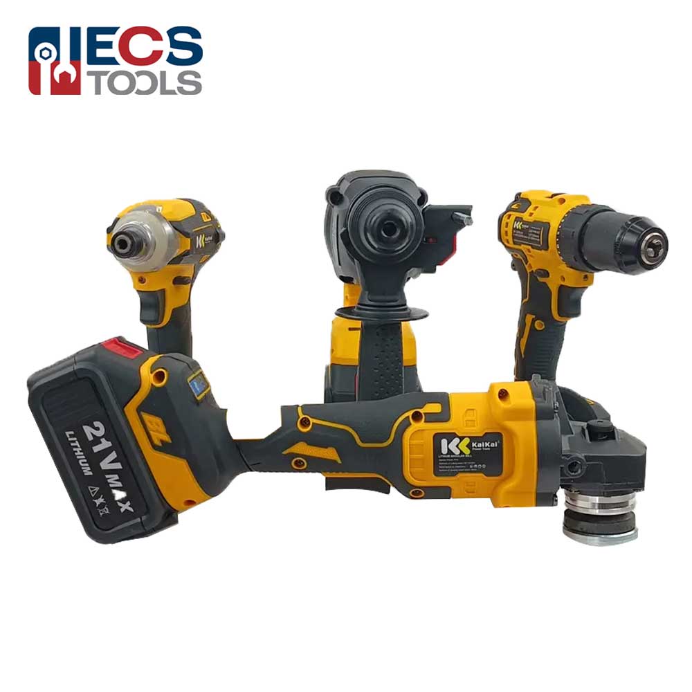 ECS TOOLS - Factory Power Drills Kit 12v Portable Electric Cordless Brushless 18V 21V cordless Drill Lithium Battery Drill Machine