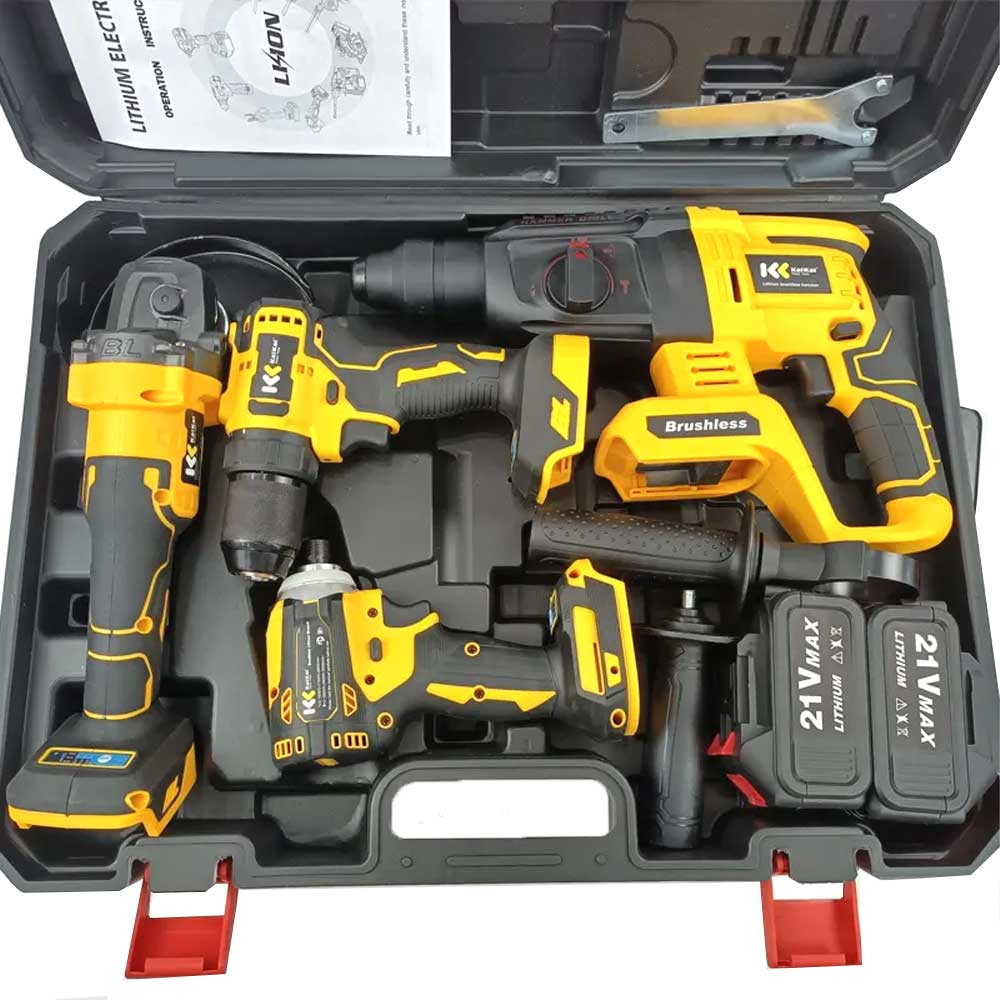 ECS TOOLS - Factory Power Drills Kit 12v Portable Electric Cordless Brushless 18V 21V cordless Drill Lithium Battery Drill Machine