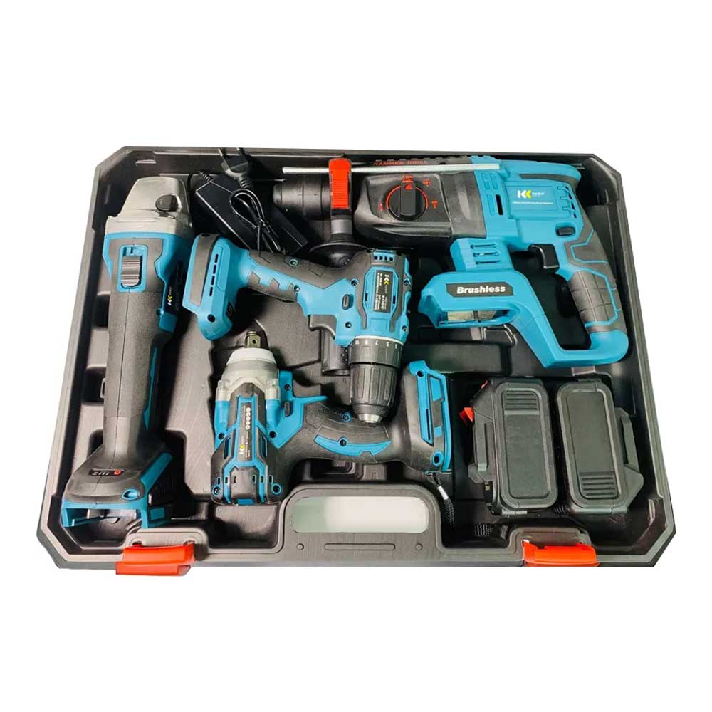 ECS TOOLS - Factory Power Drills Kit 21v Portable Electric Cordless Brushless 18v Cordless Drill Lithium Battery Power Tools Kit