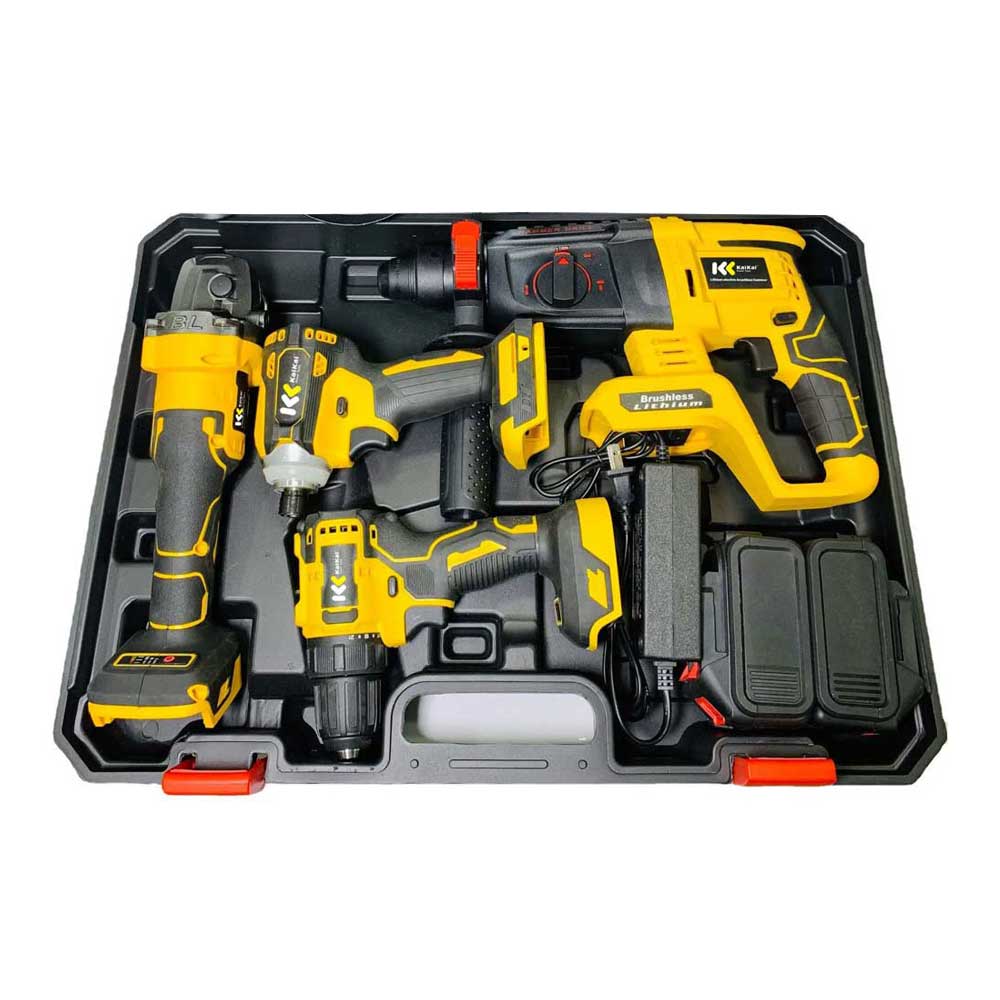 ECS TOOLS - Factory Power Drills Kit 21v Portable Electric Cordless Brushless 18v Cordless Drill Lithium Battery Power Tools Kit