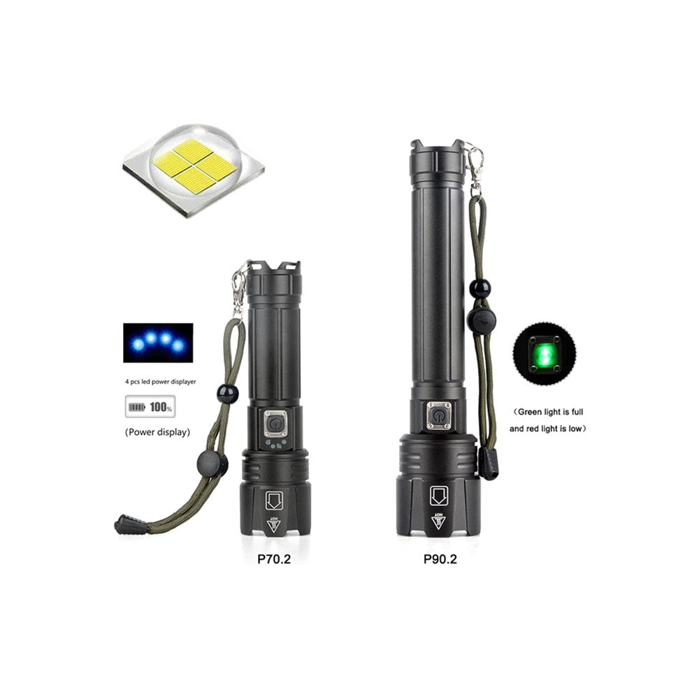 ECS TOOLS - RH-12268 - XHP50 Flashlight with Power Bank Output Power - Aluminum