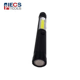 ECS TOOLS - RH-12280 - COB LED Work Flashlight with Magnetic Base and Clip Multi-Function Pocket Pen Light Inspection Work Light - Aluminum