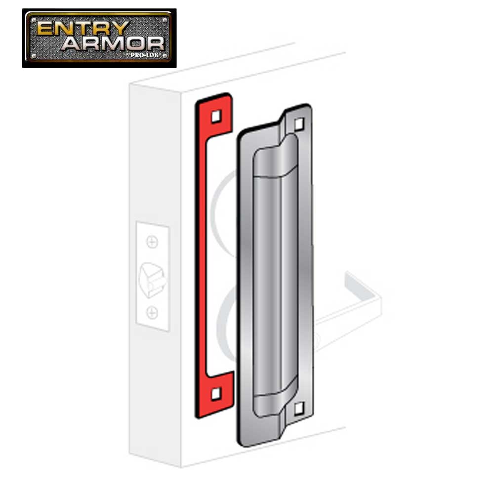 Entry Armor Latch Protector- 11" Aluminum Finish (ELP-250-AL)