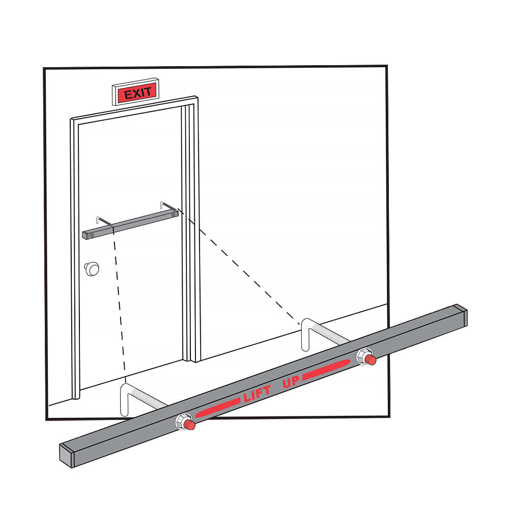 Exit Security Inc SB-01-0036 Single Outswing Door Security Bar