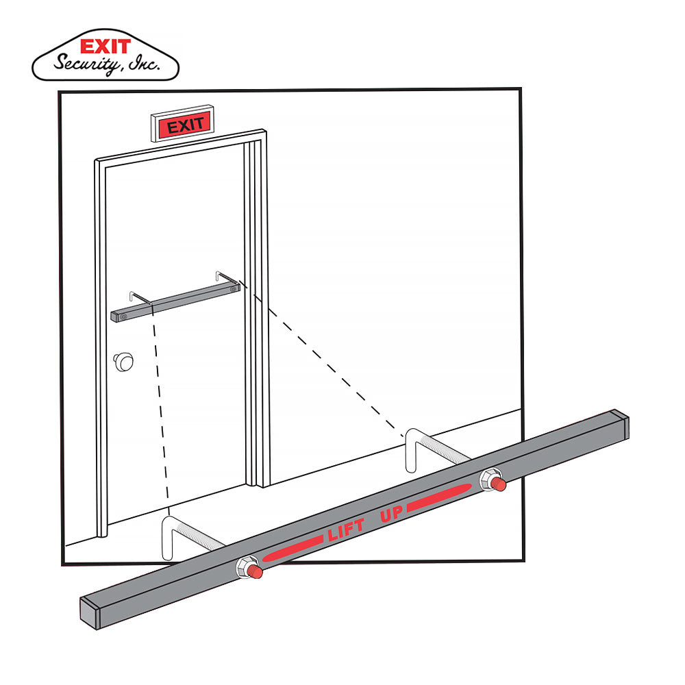 Exit Security Inc SB-01-0036 Single Outswing Door Security Bar