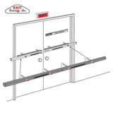 Exit Security Inc SB-01-0096 Double Outswing Door Security Bar