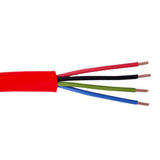 GESS Technologies - Stranded Bare Copper Fire Alarm Cable - 500FT Pull Box - Red