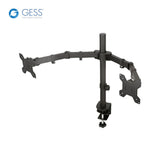 GESS Technologies - TVM 180131 - Dual Monitors Desktop TV Wall Mount for 13 Inch to 30 Inch - Tilt and Swivel - Up to 44lbs Each - Vesa 100x100mm