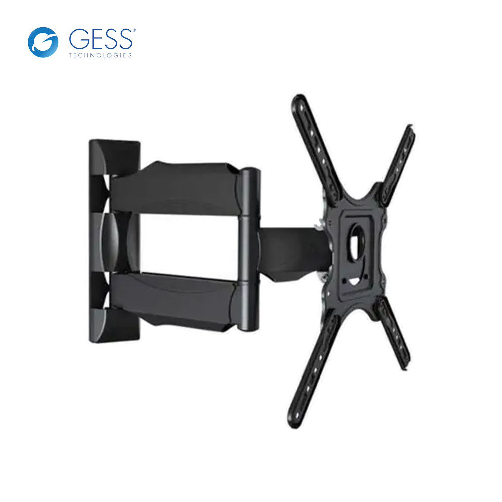 GESS Technologies - TVM NB P4 / 180202 - Cantilever Flat Panel Full Motion TV Wall Mount for 23 Inch to 55 Inch - Tilt and Swivel - Up to 60lbs - Vesa 400x400mm