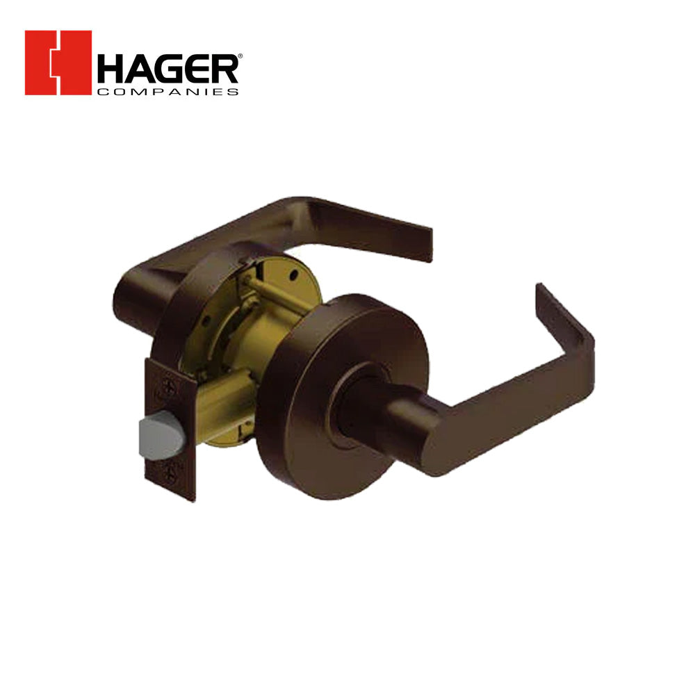 HAGER - 2510 - Passage Lever Set with 2-3/4 Inch Backset - ASA strike - Grade 2