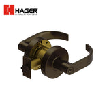 HAGER - 2580 - Storeroom Cylindrical Lever Lock with 2-3/4 Inch Backset - ASA strike - Grade 2