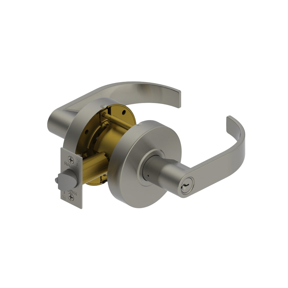 HAGER - 2580 - Storeroom Cylindrical Lever Lock with 2-3/4 Inch Backset - ASA strike - Grade 2