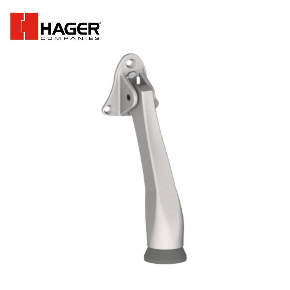 HAGER - 271D - Kick Down Door Holder and Cast Brass with Rubber Tip