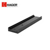 HAGER - 297B - Aluminum Mounting Bracket - 5/8 Stop Height - 3 (76 mm) or Greater Soffit Width - Black