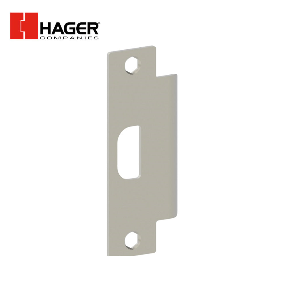 HAGER - 3935 - Standard ASA Strike Plate with 1-5/16 lip length - Satin Chrome