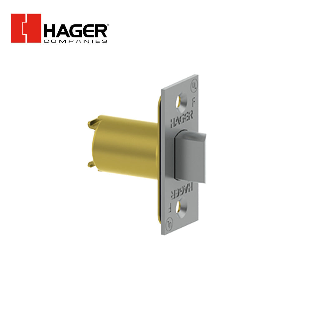 HAGER - 3949 - Passage Spring Latch with 2-3/8 Backset - Satin Chrome