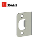 HAGER - 3958 - Full Lip Strike - 1-5/8 x 2-1/4 Round Corner - Satin Chrome