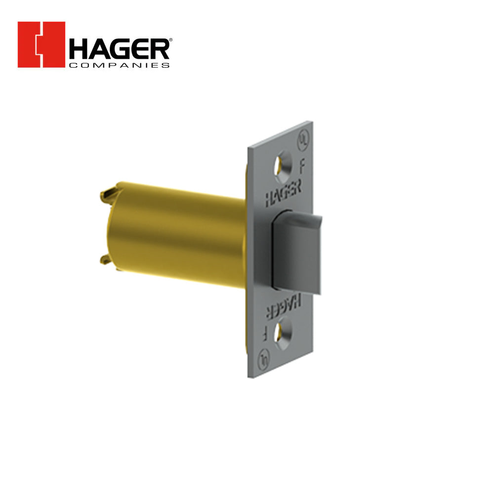 HAGER - 3967 - Privacy Spring Latch with 2-3/8 Backset - Satin Chrome