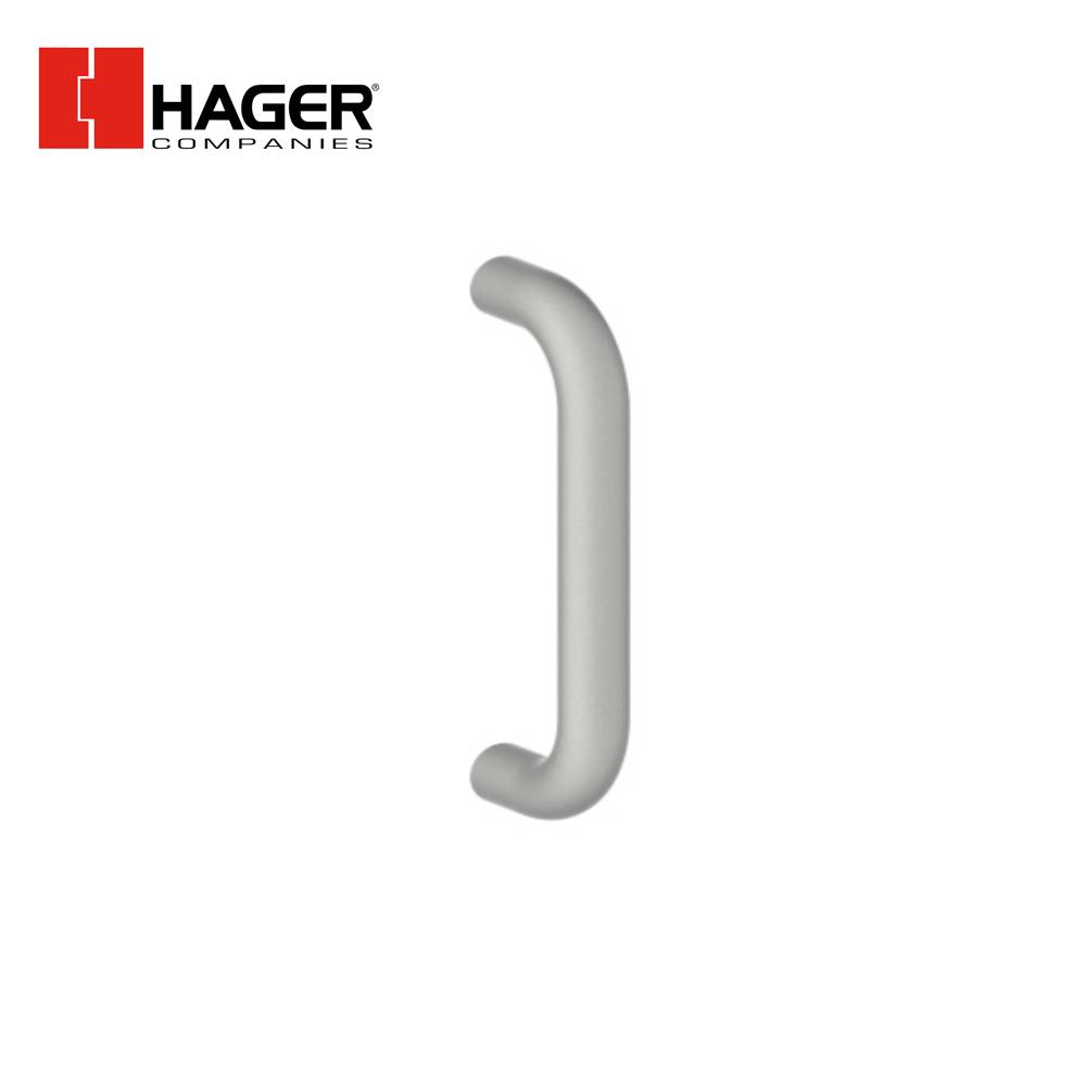 HAGER - 3E - Round Door Pull with 2-1/4 Projection - Satin Stainless Steel