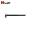 HAGER - 4501 - Rim Exit Bar with Wide Stile Pushpad and 48 Inch Device Exit Only - Grade 1