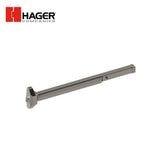 HAGER - 4701 - Rim Exit Bar with Wide Stile Pushpad and 48 Inch Device Exit Only - Grade 1