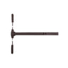 HAGER - 4701 - Surface Vertical Rod Exit Bar with Wide Stile Pushpad and 36 Inch Device Exit Only - Less Trim - Grade 1