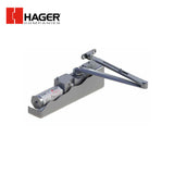 HAGER - 5100-MLT - Surface Closer Push or Pull Side Tri Mount Mounting with Regular Double Lever Arm and Size 1 to 6 Adjustable - Grade 1