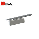 HAGER - 5100-TRK - Surface Closer Push or Pull Side Track Arm Mount Mounting - Size 1 to 6 Adjustable - Left-Handed - Grade 1 - Aluminum