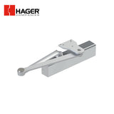 HAGER - 5200-PAR - Surface Closer Push or Pull Side Parallel Arm Mounting - Size 1 to 6 Adjustable - Grade 1 - Aluminum