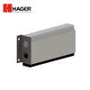 HAGER - 747S - Automatic Heavy Duty Door Bottom - Surface Applied End Caps Furnished - Neoprene Insert - 36 - Clear Aluminum