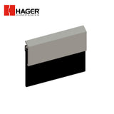 HAGER - 754S - Neoprene Door Bottom Sweeps - Clear Aluminum