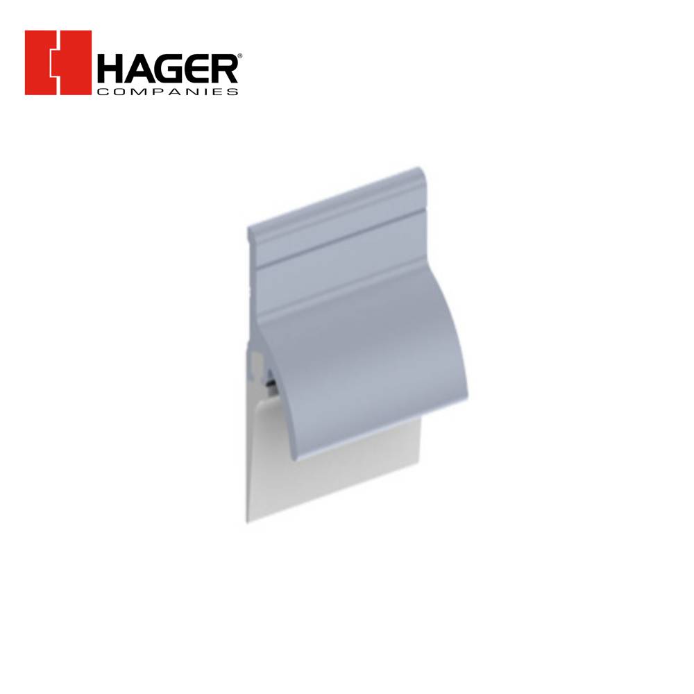 HAGER - 770S - Door Bottom Sweep with Rain Drip - Vinyl Insert - Aluminum