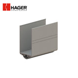 HAGER - 782S - Door Bottom Shoe with Vinyl Insert - 36 - Milled Aluminum