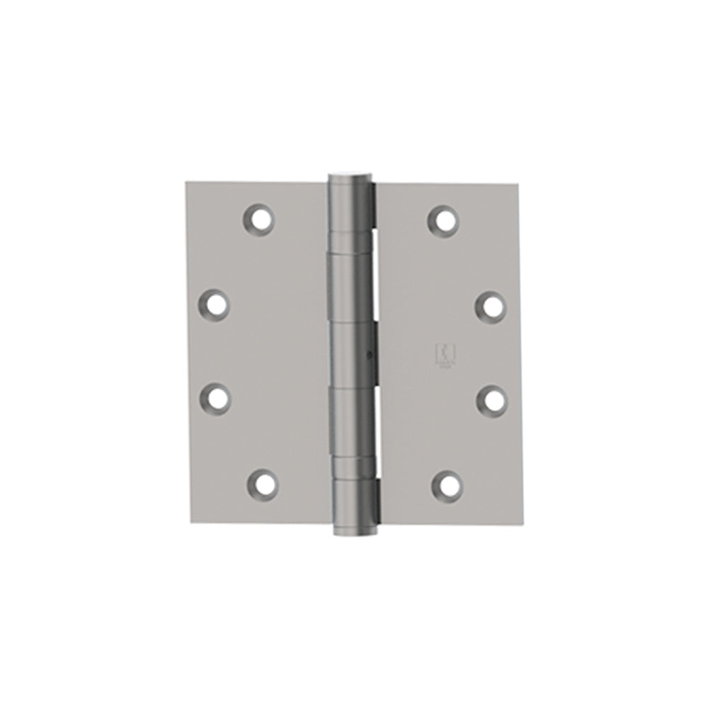 HAGER - BB1279 - Full Mortise Ball Bearing Hinge - 4.5 Inch by 4.5 Inch - 5 Knuckle - Satin Chrome