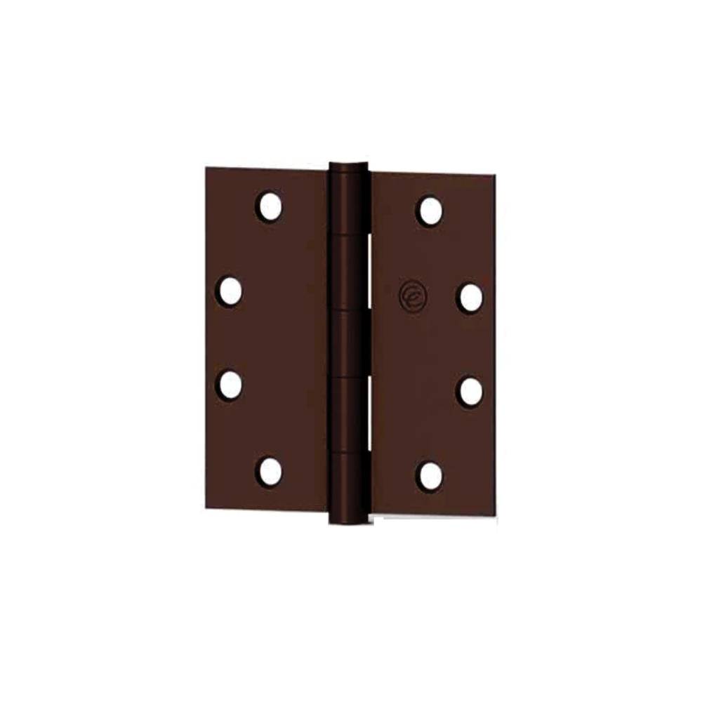 HAGER - EC1100 - Full Mortise Plain Bearing Hinge - 4.5 Inch by 4.5 Inch - 5 Knuckle - Oil Rubbed Bronze