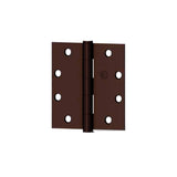 HAGER - EC1100 - Full Mortise Plain Bearing Hinge - 4.5 Inch by 4.5 Inch - 5 Knuckle - Oil Rubbed Bronze