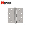 HAGER - RCBB1279 - Full Mortise Ball Bearing Hinge - 5 Knuckle - Satin Chrome