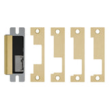 HES - 1600 Series - Electric Strike Body for Cylindrical or Mortise Latchbolt and Deadbolt Locks with 1LB (1J 1K 1KD 1KM) Faceplate Kit - Grade 1 - Auto-Sensing 12/24 VDC