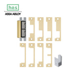 HES - 1600 Series - Electric Strike Body for Cylindrical or Mortise Latchbolt and Deadbolt Locks with 1LB and 1DB (1J 1K 1KD 1KM 1N 1ND 1NM 1NTD) Faceplate Kit - Grade 1 - Auto-Sensing 12/24 VDC