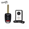 Simple Key 4 Button Remote w/ Panic & Trunk 2013-2015 Honda HNRH-H4TZ2SK and EZ Installer Programmer